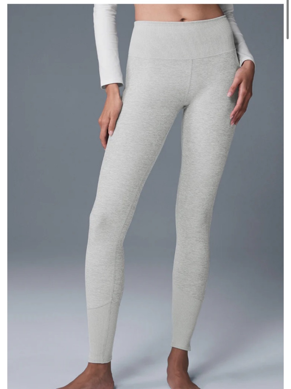 Alo High-Waist Alosoft Leggings in Oatmeal